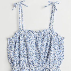 H&M short ruffle-trimmed top